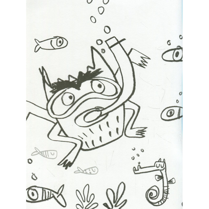 Монстрик і його кольори (розмальовка). Анна Льєнас