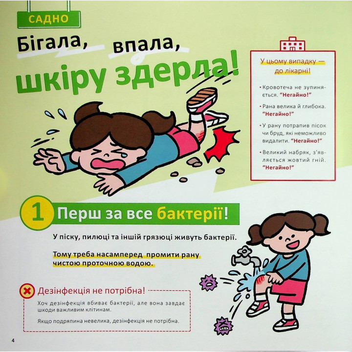 Швидка допомога для дітей. Що робити, коли поранився. Масахіко Сакамото