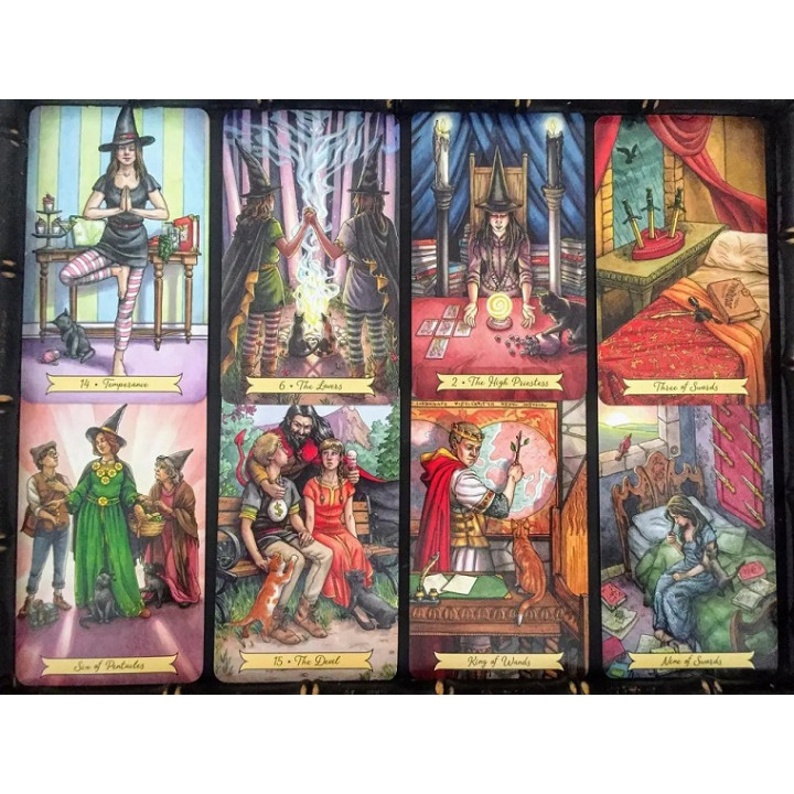 Everyday Witch Tarot (Таро повседневной ведьмы). Набор: колода карт + книга. Elisabeth Alba, Deborah Blake