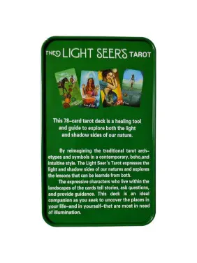The Light Seer`s Tarot. Карти Таро з кольоровим зрізом в металевій коробці