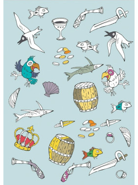 Пираты Раскраска