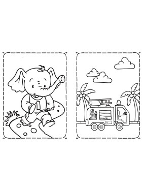 Раскраска Забавные малыши