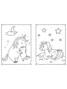 Раскраска Единорожки
