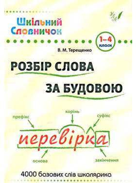 Шкільний словничок. Розбір слова за будовою Шкільний словничок. Розбір слова за будовою