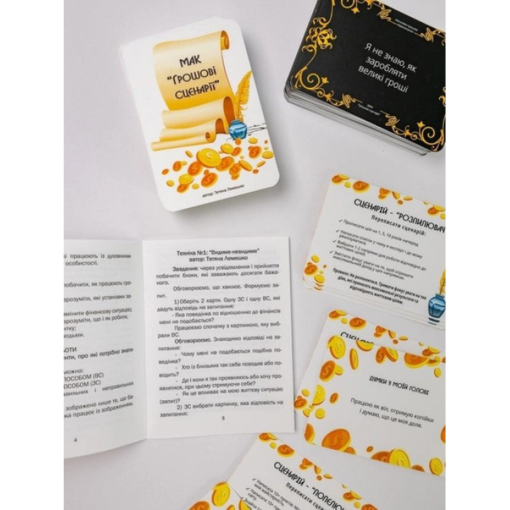 Метафоричні асоціативні карти «Грошові сценарії». Тетяна Лемешко