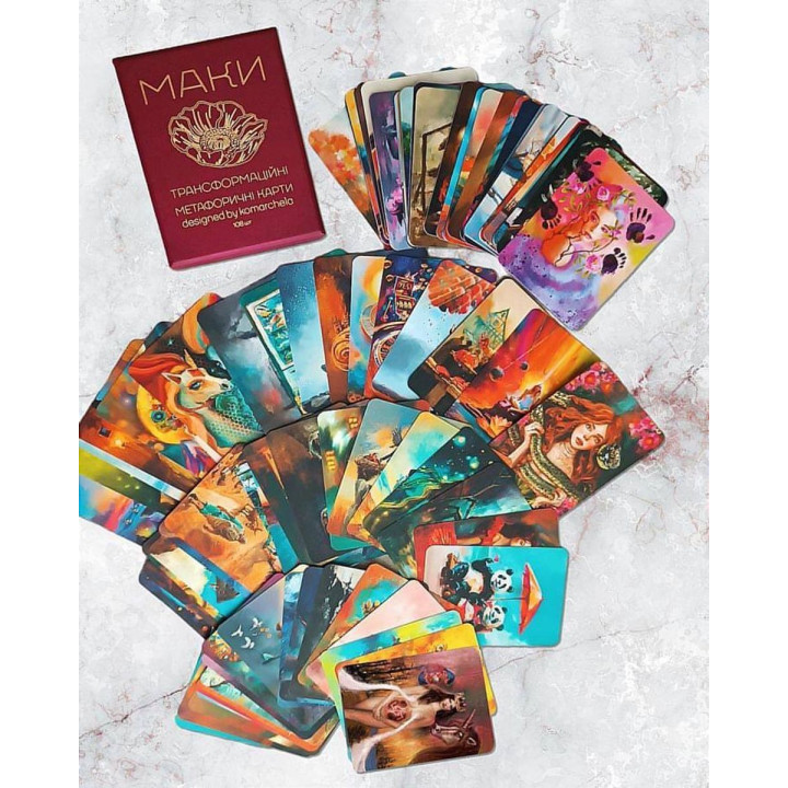 Трансформационные метафорические карты "Маки". Ирина Комарчева