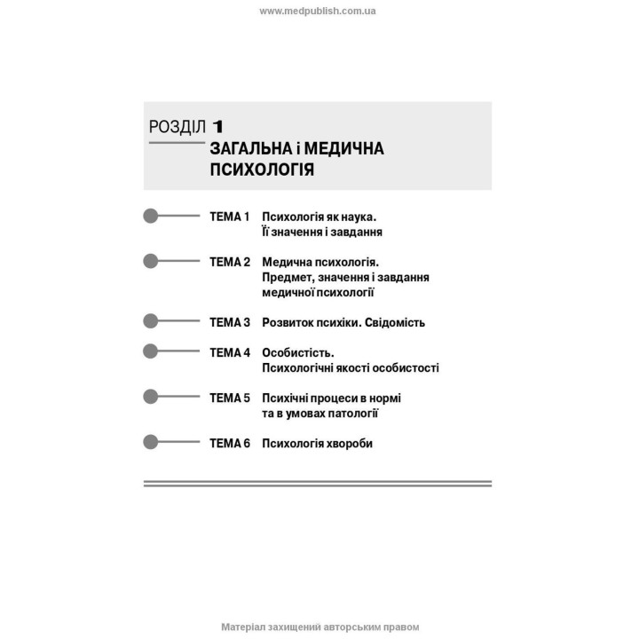 Основи загальної і медичної психології, психічного здоров’я та міжособового спілкування. Ірина Я. Губенко, Олена С. Карнацька, Олександра Т. Шевченко