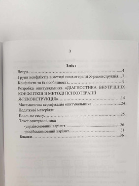 Опитувальник. Діагностика внутрішніх конфліктів в методі психотерапії Я-Реконструкція. Тетяна Павленко