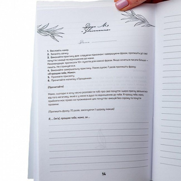 Робочий зошит «Я прощаю тебе, Мамо». Тетяна Лемешко