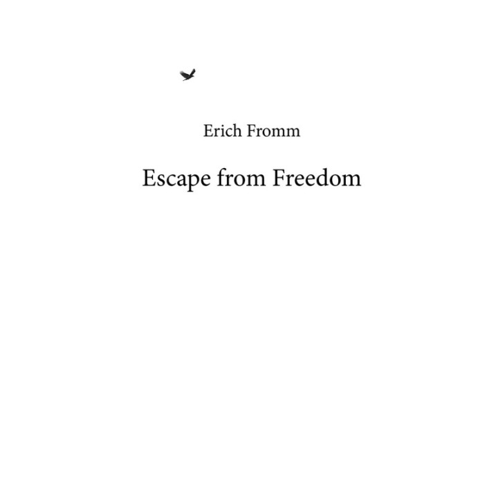 Втеча від свободи. Еріх Фромм