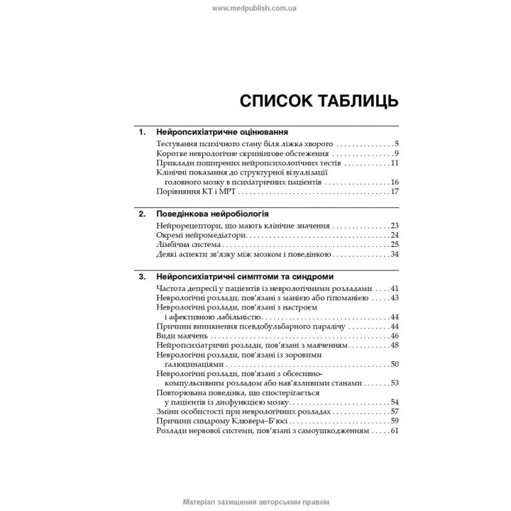 Нейропсихіатрія та поведінкова неврологія. Джон Дж. Баррі, Сепіде Н. Баджестан, Джеффрі Л. Каммінгс, Майкл Р. Трімбл