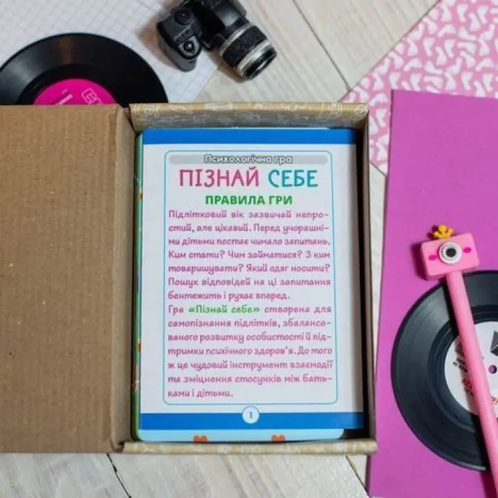 Психологічна гра для занять з дітьми «Пізнай себе!»