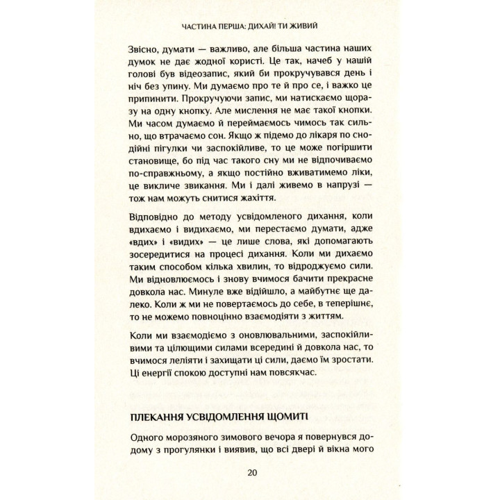 Спокій у кожному кроці. Шлях усвідомлення в повсякденному житті. Тхіть Ньят Хань
